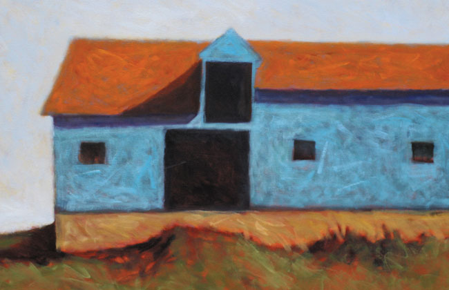 Hay Loft, oil on canvas, 24" x 36"
